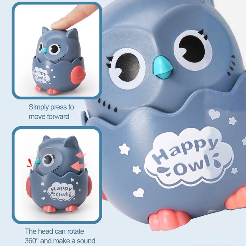 New Cute Mechanic Happy Owl Toy Kids Pet Dog Cat - Picture 9 of 9